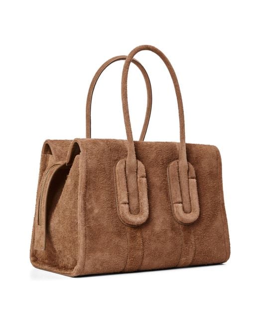 Marc Jacobs Brown Suede Tote Bag