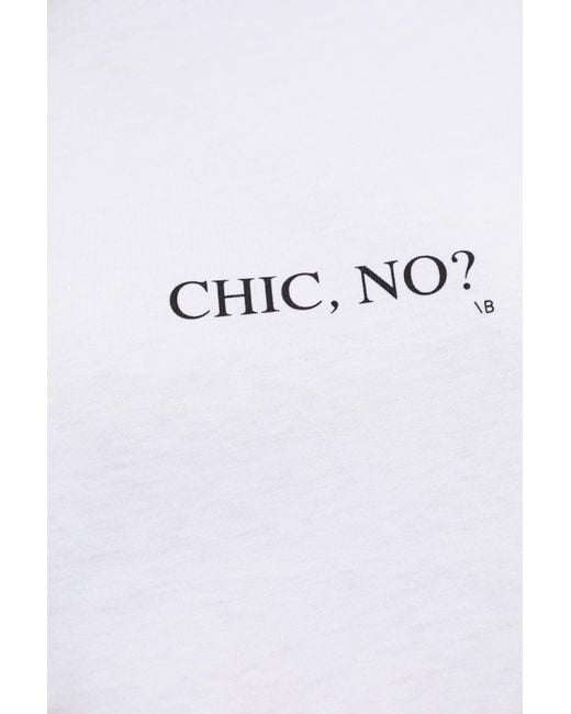 Victoria Beckham White Crewneck T-Shirt