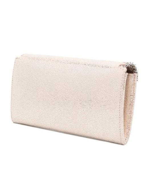 Stella McCartney White Falabella Crossbody Chain Wallet