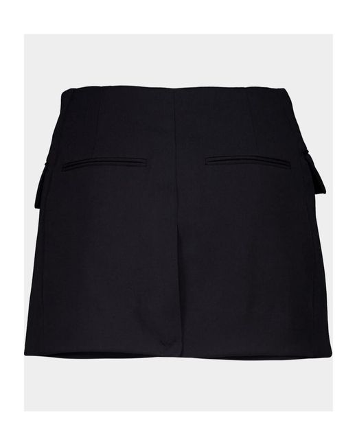 Balmain Black Gabardine Shorts