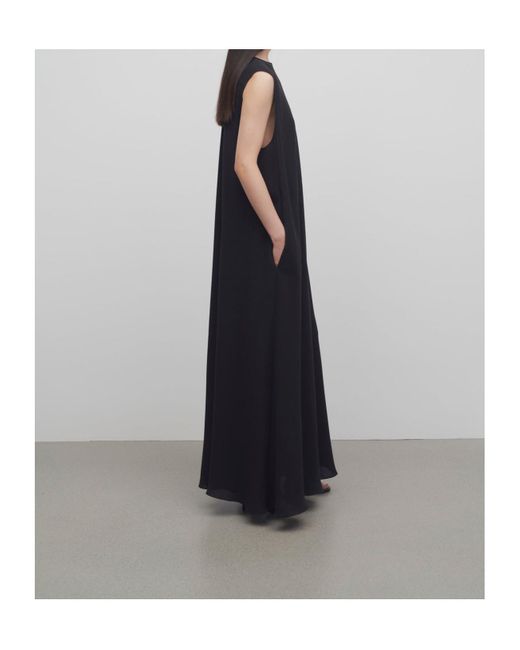 The Row Black Palau Sleeveless Dress