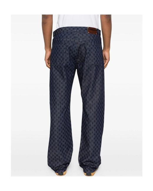 Dries Van Noten Blue Belt Loop Jeans for men