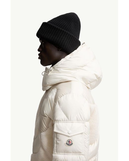 Moncler Natural Zip-Up Quilted Jacket for men
