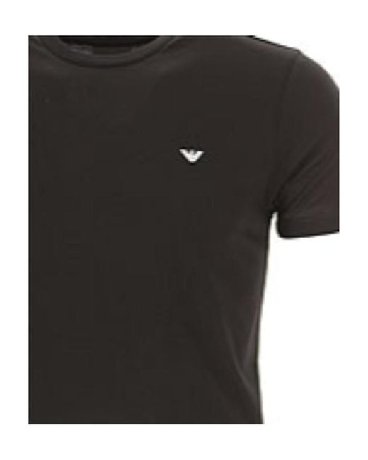 Emporio Armani Black Logo T-Shirt for men