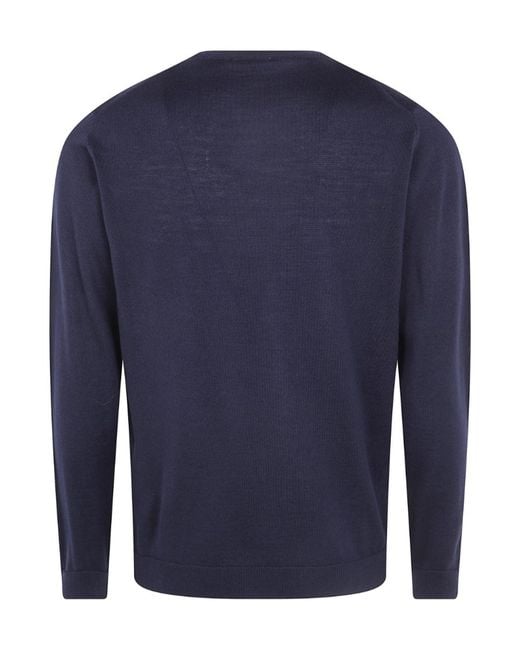 Nuur Blue Round-Neck Sweater for men