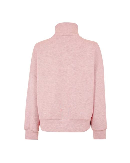 Varley Pink Half-Zip Sweatshirt
