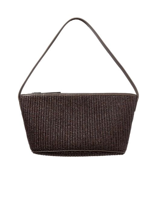 Brunello Cucinelli Brown Monili-Detail Interwoven Shoulder Strap