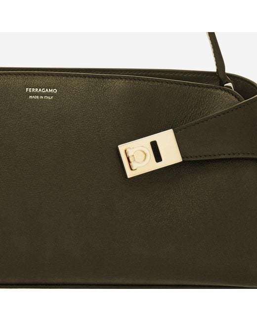 Ferragamo Metallic Hug Horizontal Shoulder Bag