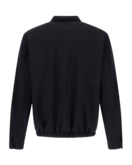 Herno Blue Zip-Up Coat for men