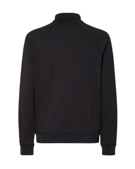 Fendi Black High-Neck Zip-Up Sweatshirt for men