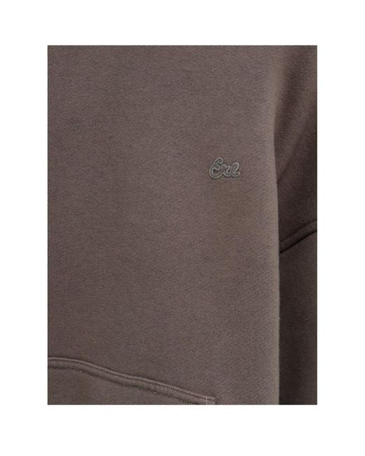 ERL Brown Long-Sleeve Hoodie for men