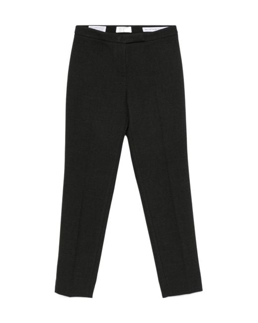 Peserico Black Tapered-Leg Trousers