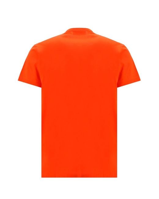 DSquared² Orange Logo Banana Character-Print T-Shirt for men