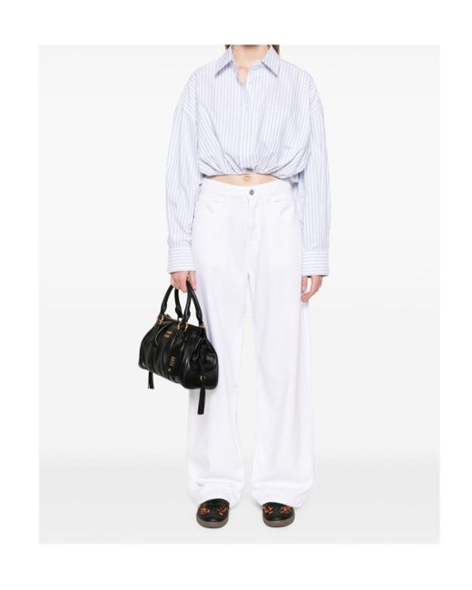 ICON DENIM White Straight Leg Jeans