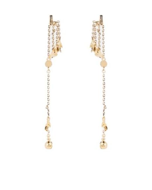 Lemaire White Estampe Drop Earrings