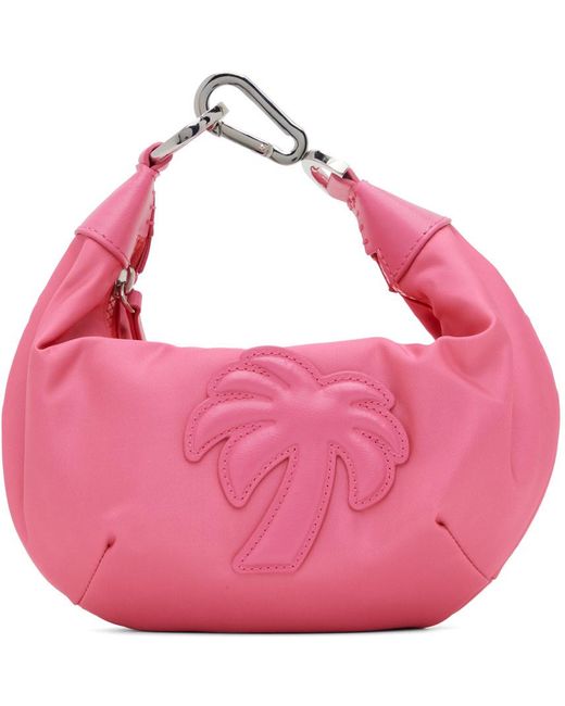 Palm Angels Pink Big Palm Zipped Tote Bag