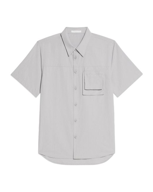 Helmut Lang Gray Utility-Pocket Shirt for men