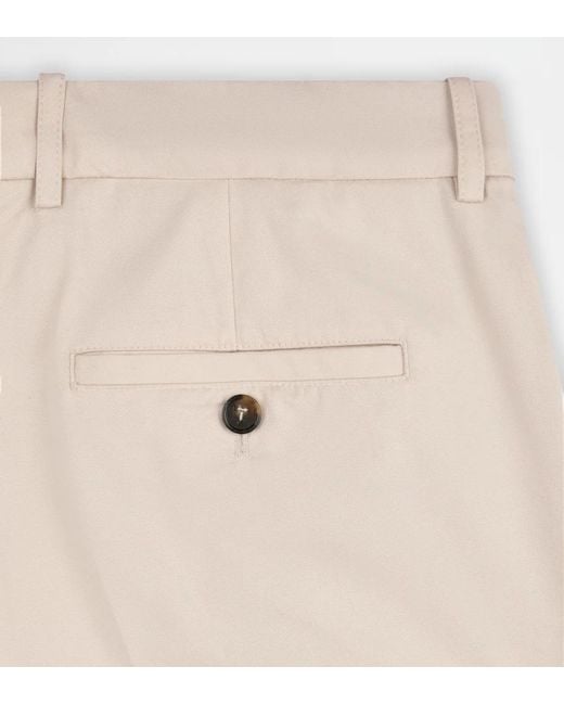 Tod's Natural Cotton Chino Trousers for men