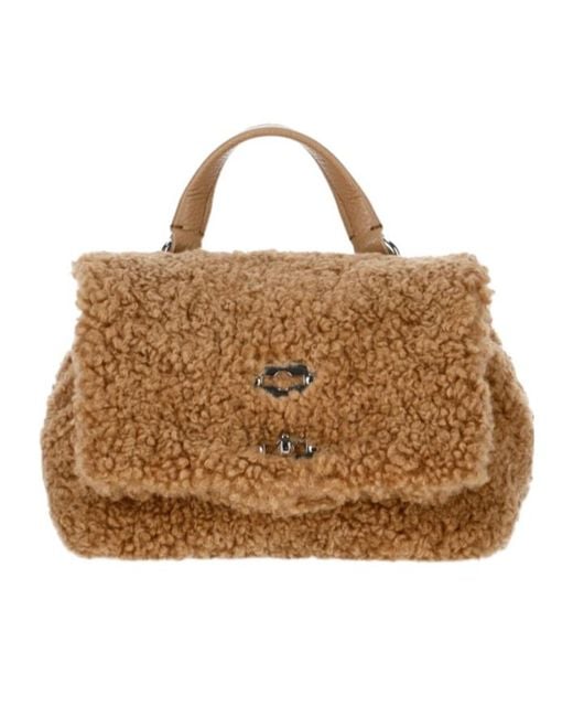 Zanellato Brown Flap Shoulder Bag