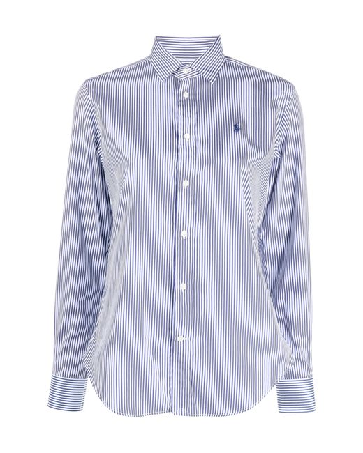 Polo Ralph Lauren Purple Slim Fit Striped Shirt