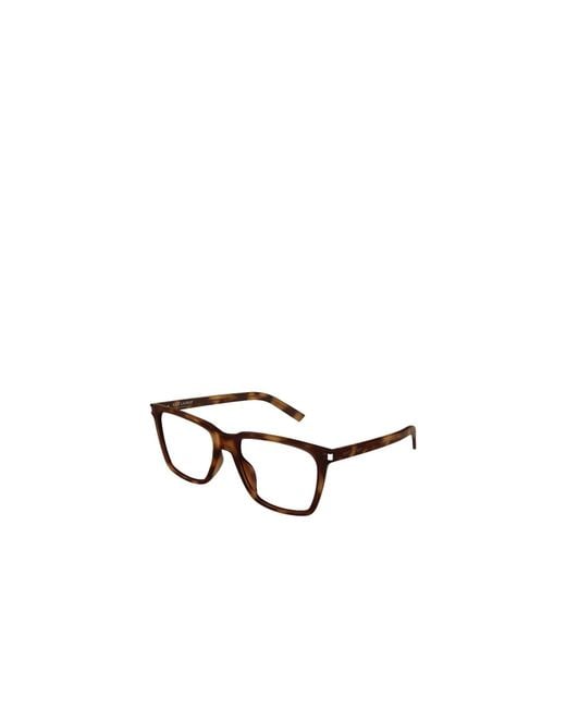 Saint Laurent White Eyewear Sl 717 Slim Glasses And Frames