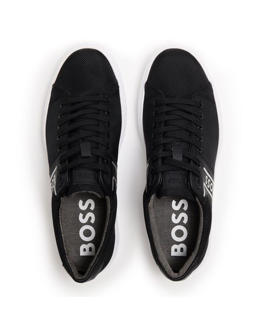 Boss Blue Classic Low-Top Trainers for men