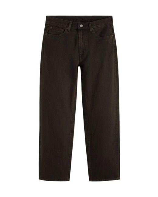 Levi's Black Logo Patch Straight-Leg Jeans for men