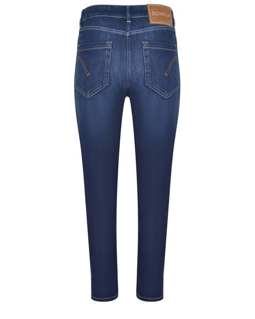 Dondup Blue Buttoned Cropped Jeans