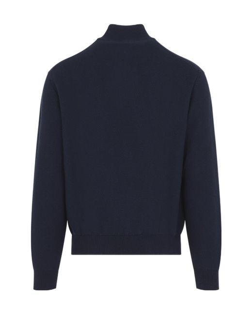 Ralph Lauren Blue Long-Sleeve Knit Top for men