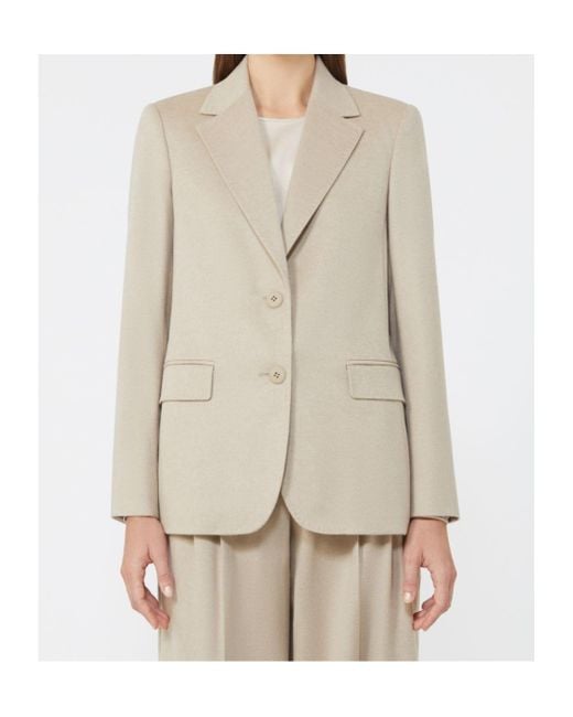 Max Mara Natural Studio Folgore Single-Breasted Blazer