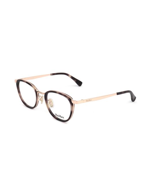 Max Mara White Oval Frame Glasses