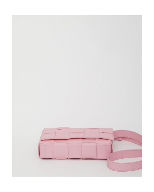 Bottega Veneta Pink Cassette Zipped Shoulder Bag