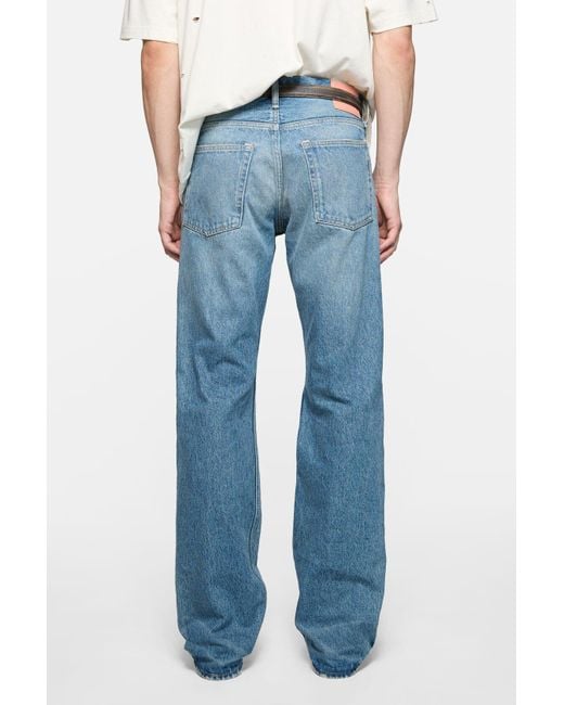 Acne Blue Jeans With Belt Loops for men