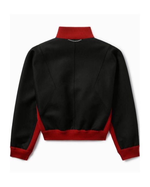 1989 STUDIO Red Ribbed Collar Coat