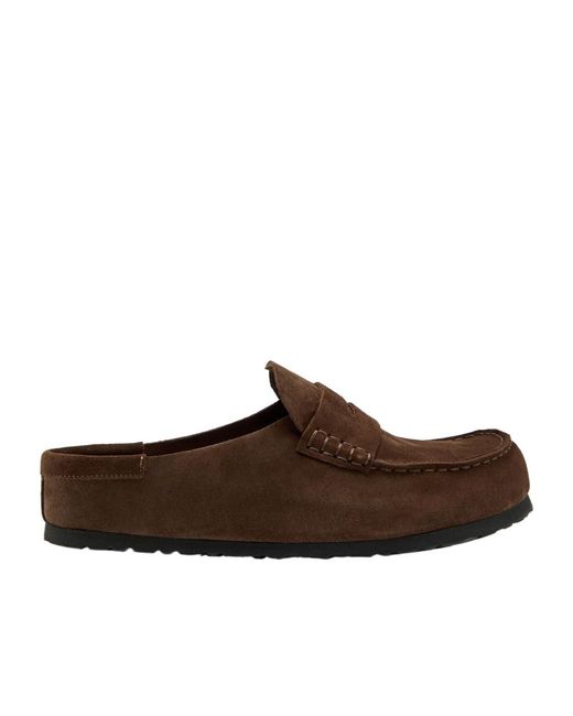 Birkenstock Brown Slip-On Loafers for men