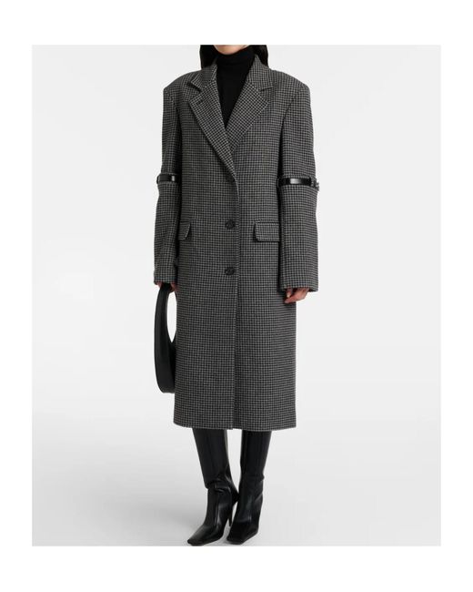 Coperni Gray Thousand Birds Wool And Cashmere Coat