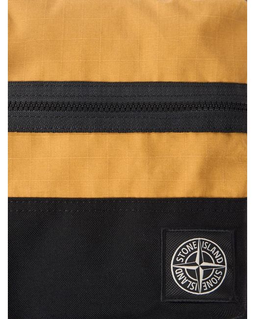 Stone Island Black Crossbody Bag With Zip Pockets for men