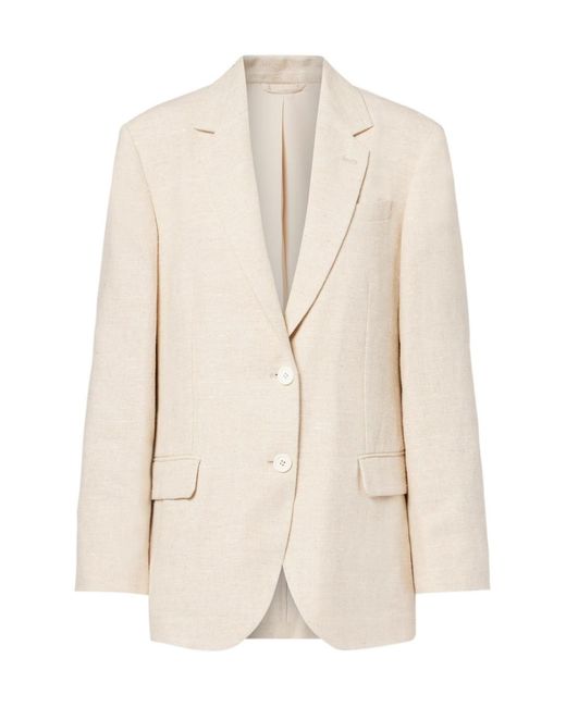 Brunello Cucinelli Natural Linen-Blend Blazer