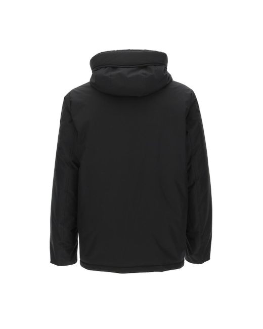 Palm Angels Black Track Logo-Print Ski Jacket for men