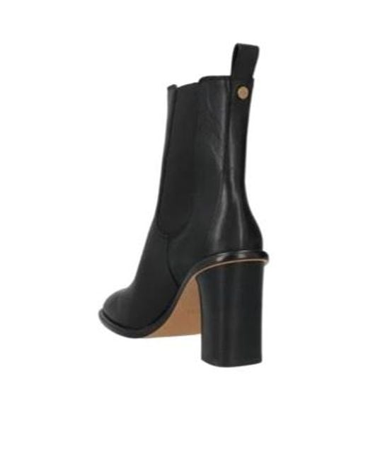 Isabel Marant Black Minimal Solid Color Ankle Boots