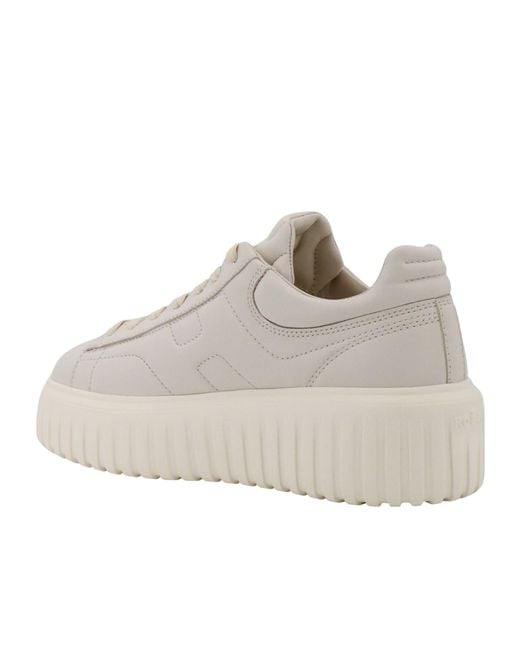 Hogan Gray Platform Low-Top Sneakers