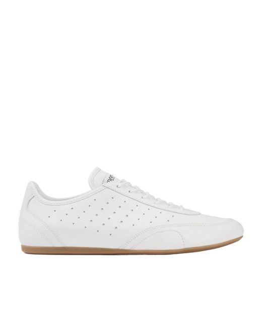 Jimmy Choo White Lace-Up Sneakers