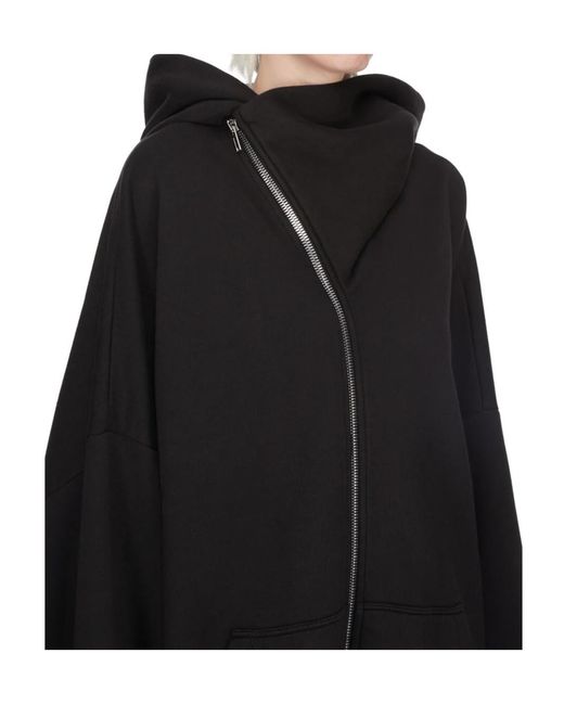 Rick Owens Black Megamountain Hun Hoodie