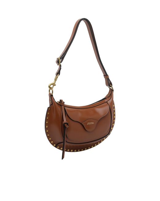 Isabel Marant Brown Zippered Shoulder Bag