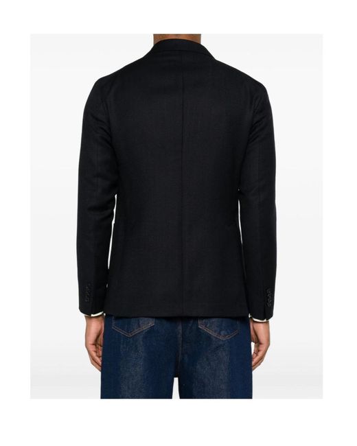 Tagliatore Blue Long-Sleeve Blazer for men