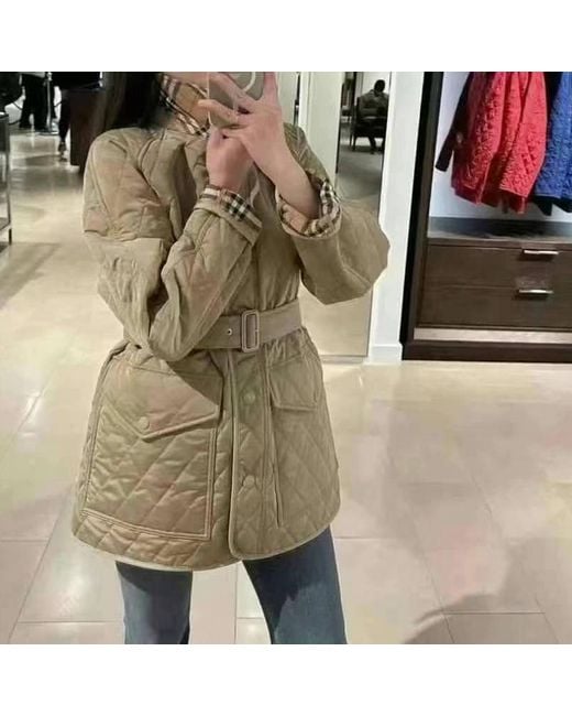 Burberry Natural Long-Sleeved Casual Jacket