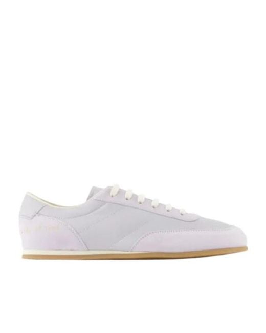 Common Projects White Minimal Panelled Sneakers