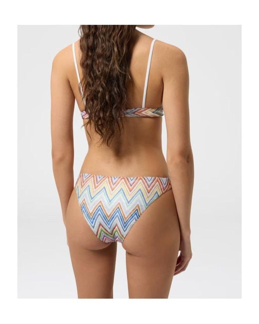 Missoni White Zigzag-Print Bikini