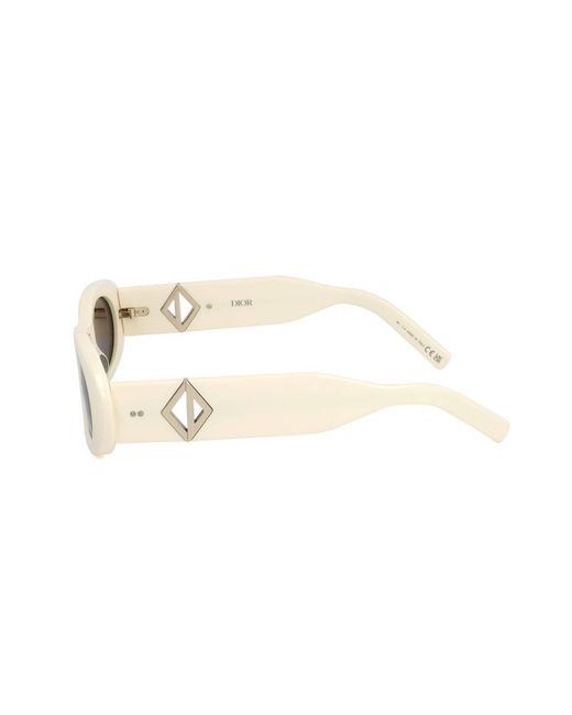 Dior White Logo Sunglasses for men