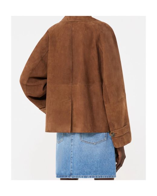 Weekend by Maxmara Brown Wkdsospiro Double-Breasted Jacket